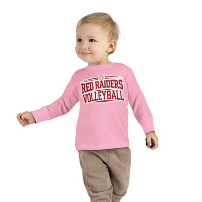Toddler Long Sleeve Tee \ Marion County Red Raiders Volleyball \ MCV2