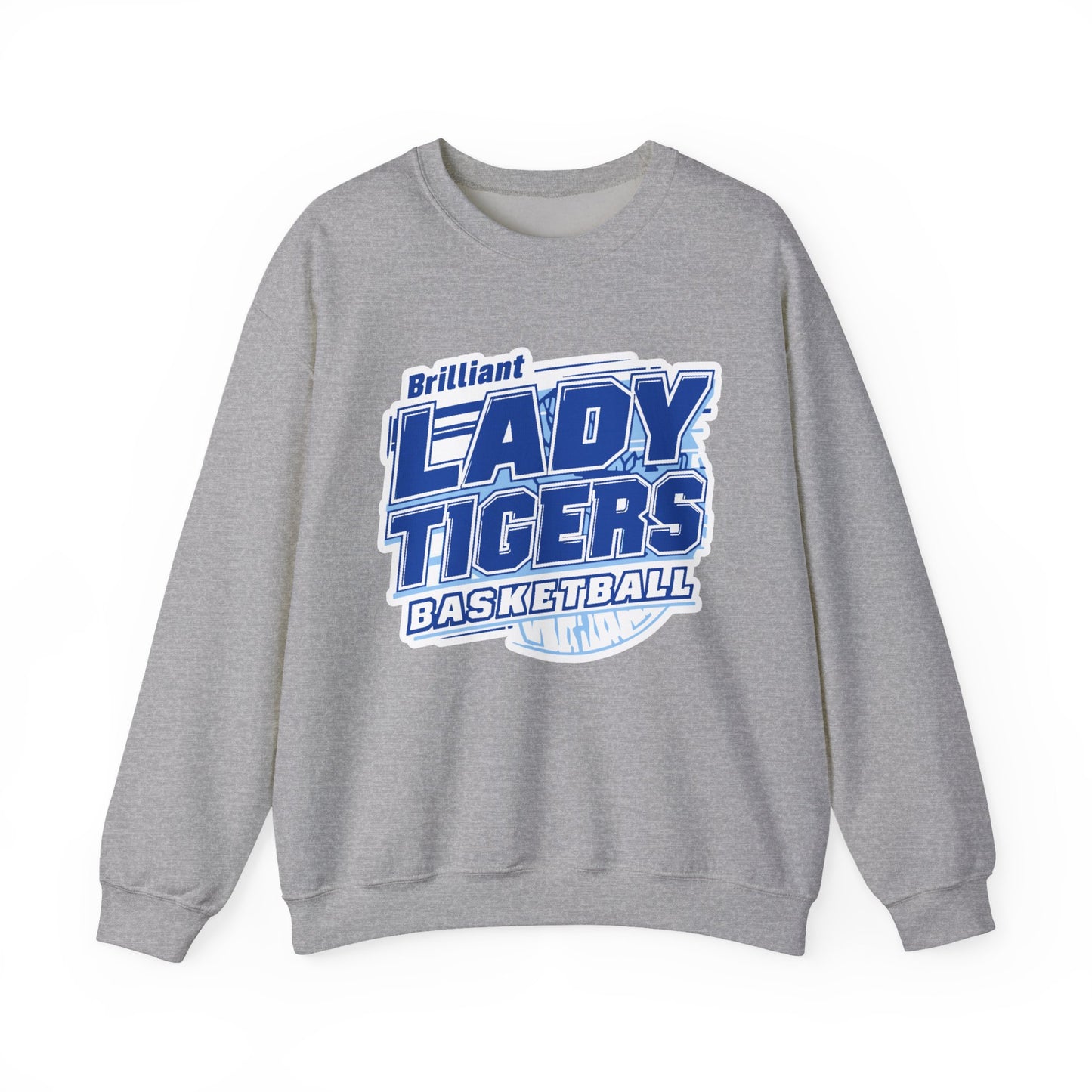 Adult Crewneck Sweatshirt \ Brilliant Tigers Basketball \ BTBKG2