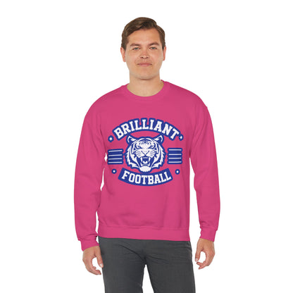 Adult Crewneck Sweatshirt \ Brilliant Tigers Football \ BTF2