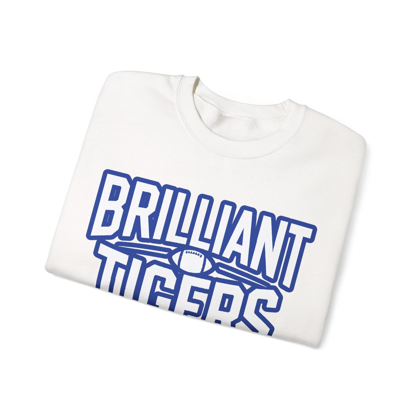 Adult Crewneck Sweatshirt \ Brilliant Tigers Football \ BTF1