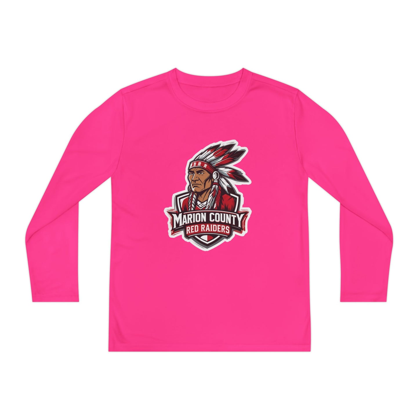Youth Long Sleeve Tee \ Marion County Red Raiders \ MC2