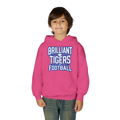 Youth Hoodie Sweatshirt \ Brilliant Tigers Football \ BTF1