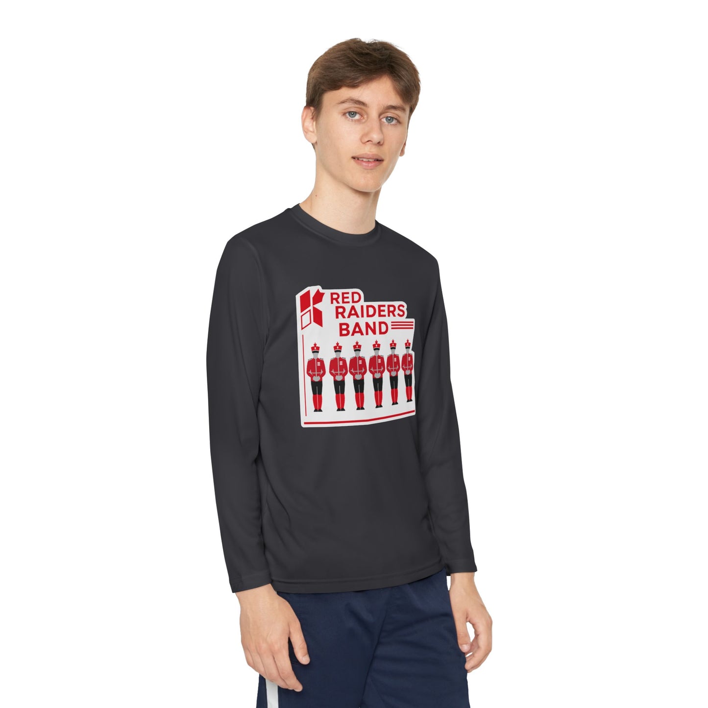 Youth Long Sleeve Tee \ Marion County Red Raiders Band \ MCB1