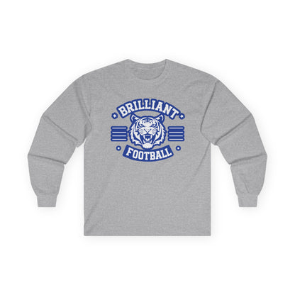 Adult Long Sleeve Tee \ Brilliant Tigers Football \ BTF2