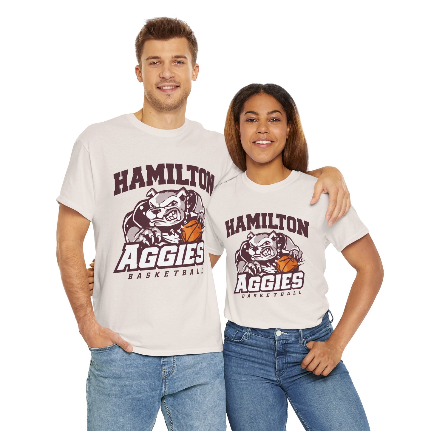 Adult Tee \ Hamilton Aggies Basketball \ HABB1