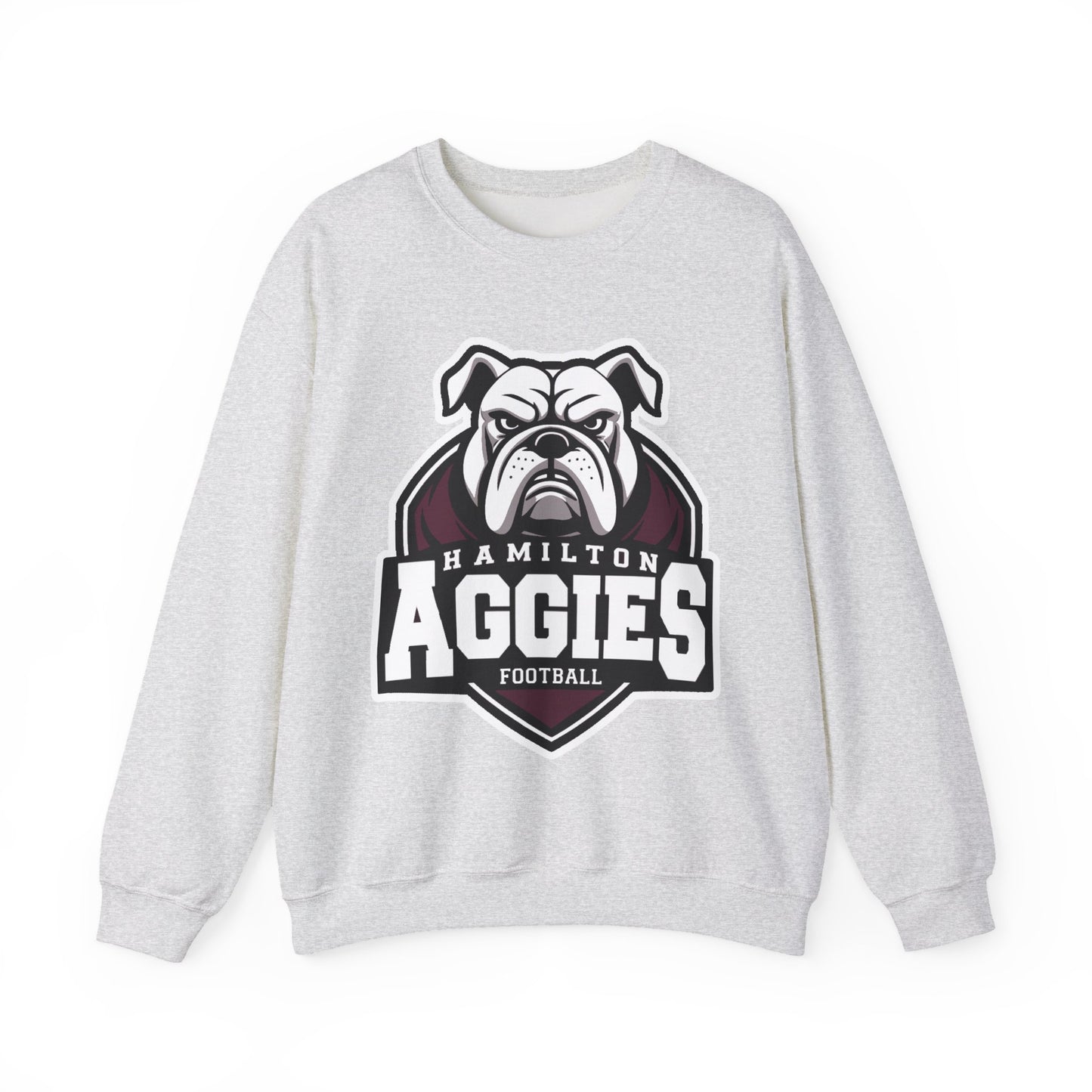 Adult Crewneck Sweatshirt \ Hamilton Aggies Football \ HAF2