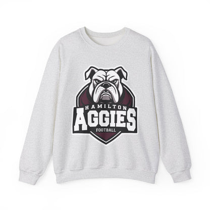 Adult Crewneck Sweatshirt \ Hamilton Aggies Football \ HAF2