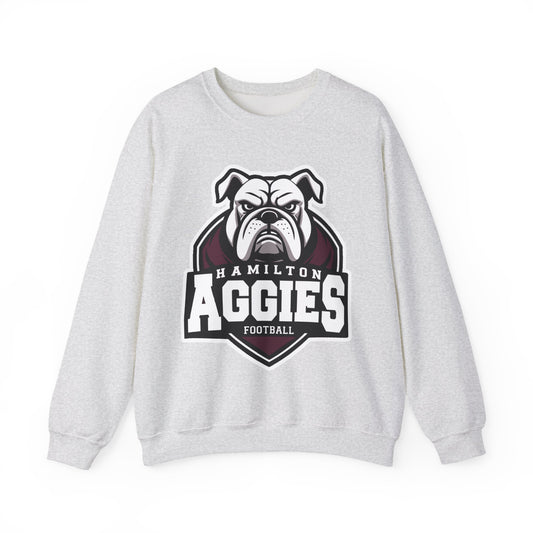 Adult Crewneck Sweatshirt \ Hamilton Aggies Football \ HAF2