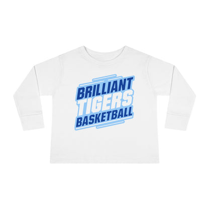 Toddler Long Sleeve Tee \ Brilliant Tigers Basketball \ BTBK2
