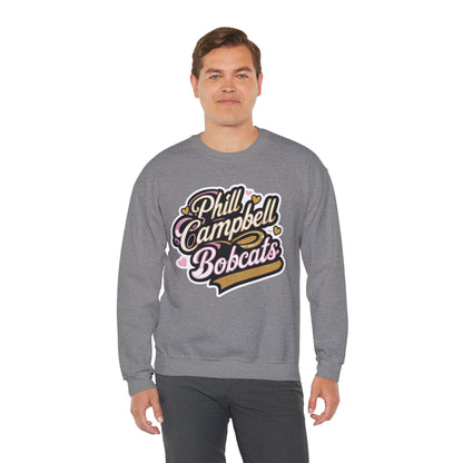 Adult Crewneck Sweatshirt \ Phill Campbell Bobcats \ PCBG1