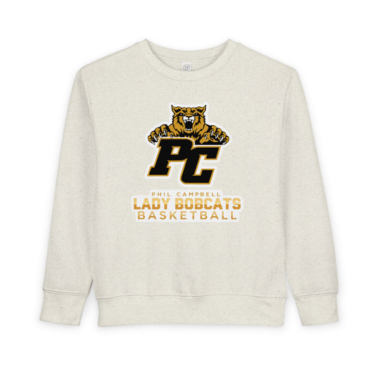 Toddler Crewneck Sweatshirt \ Phil Campbell Bobcats Basketball \ PCBBKG1