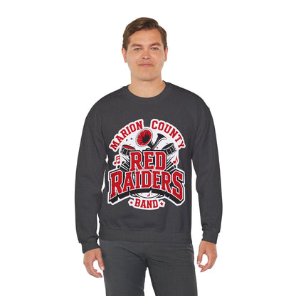 Adult Crewneck Sweatshirt \ Marion County Red Raiders Band \ MCB2