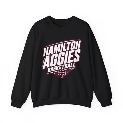 Adult Crewneck Sweatshirt \ Hamilton Aggies Basketball \ HABK2
