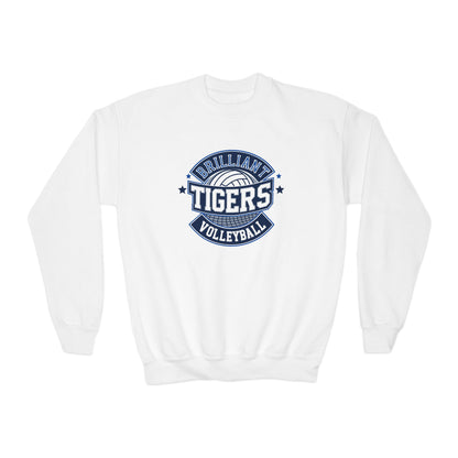 Youth Crewneck Sweatshirt \ Brilliant Tigers Volleyball \ BTV1