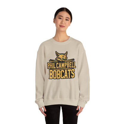 Adult Crewneck Sweatshirt \ Phil Campbell Bobcats \ PCB2