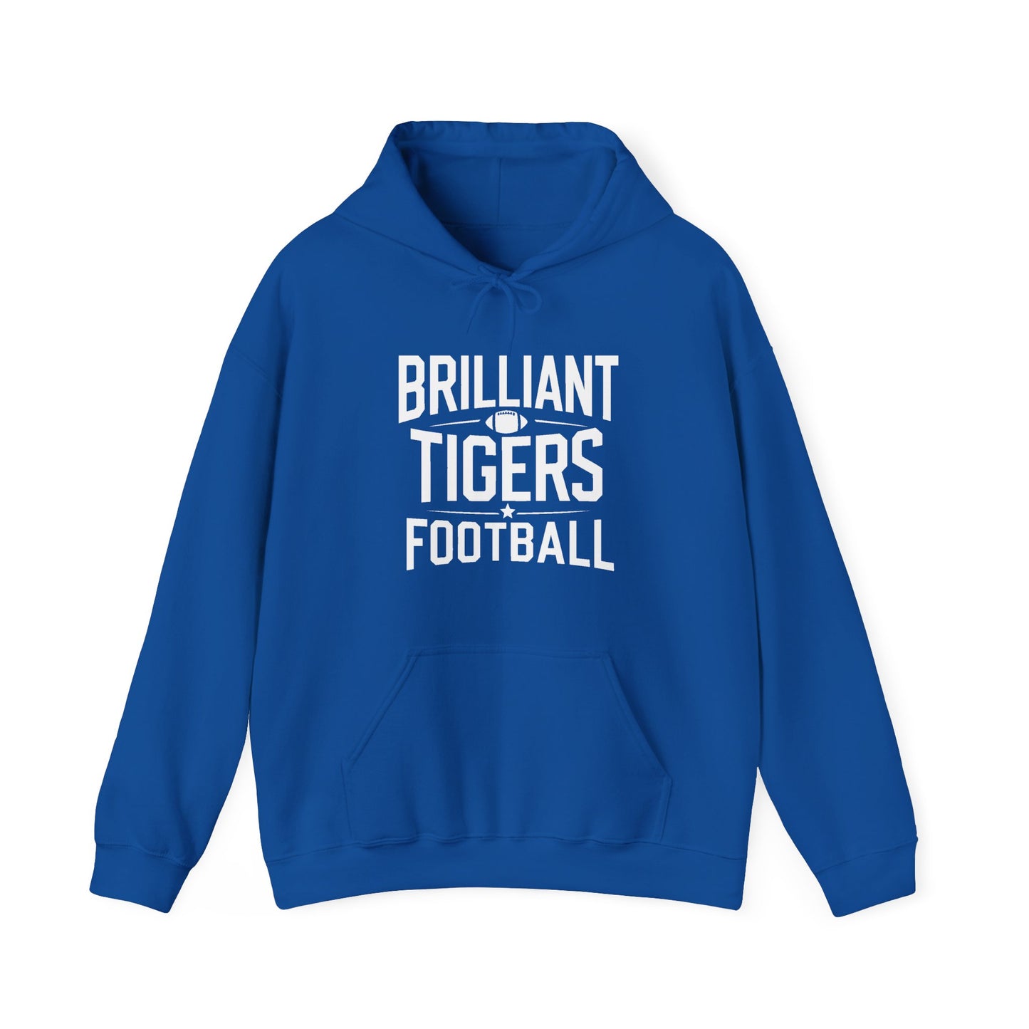 Adult Hoodie Sweatshirt \ Brilliant Tigers Football \ BTF1