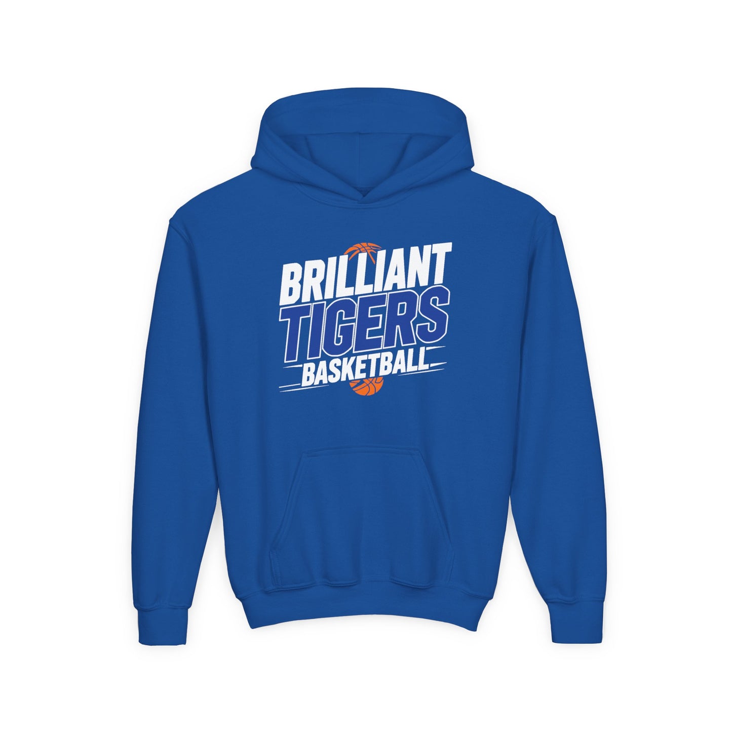 Youth Hoodie Sweatshirt \ Brilliant Tigers Basketball \ BTBK1