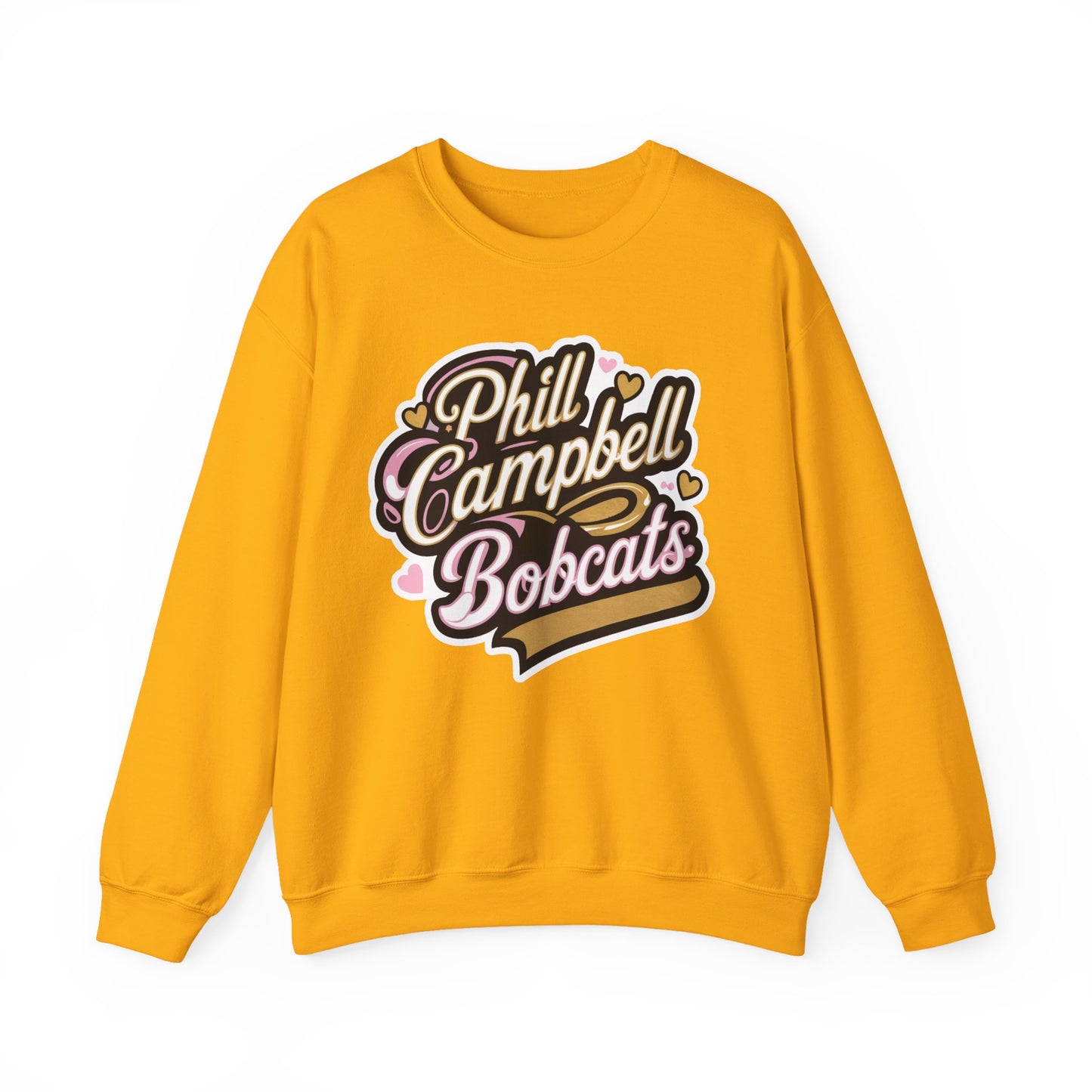 Adult Crewneck Sweatshirt \ Phill Campbell Bobcats \ PCBG1