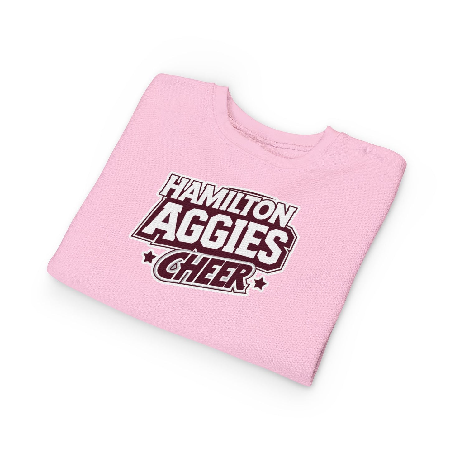 Toddler Crewneck Sweatshirt \ Hamilton Aggies Cheer \ HAC1