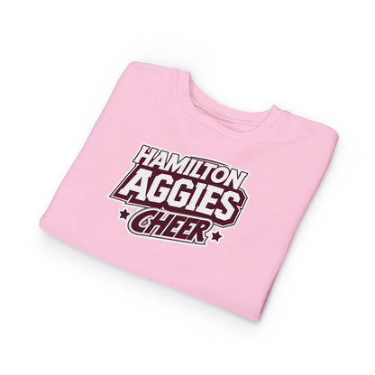 Toddler Crewneck Sweatshirt \ Hamilton Aggies Cheer \ HAC1