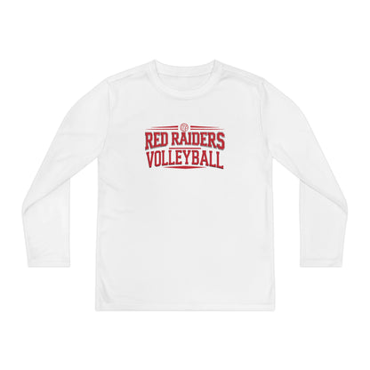 Youth Long Sleeve Tee \ Marion County Red Raiders Volleyball \ MCV2
