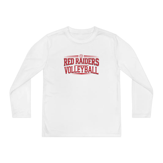 Youth Long Sleeve Tee \ Marion County Red Raiders Volleyball \ MCV2
