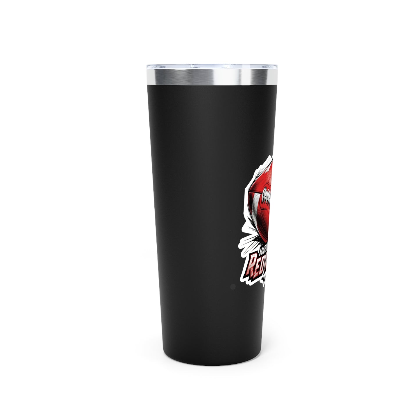 22oz Copper Insulated Tumbler \ Marion County Red Raiders Football \ MCF1