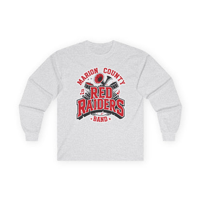 Adult Long Sleeve Tee \ Marion County Red Raiders Band \ MCB2