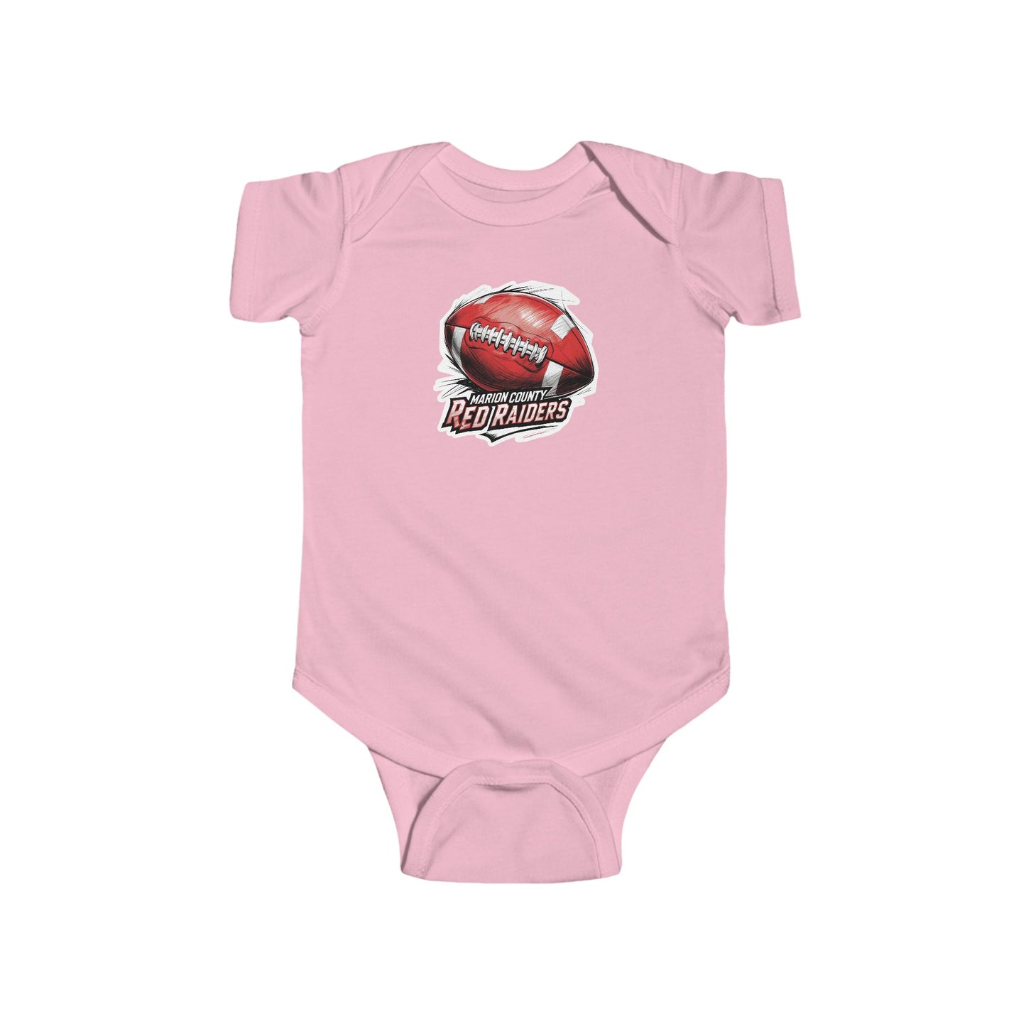 Short Sleeve Baby Bodysuit \ Marion County Red Raiders Football \ MCF1