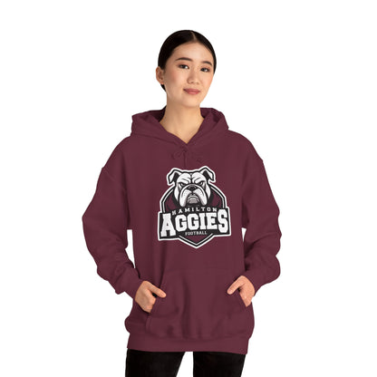 Adult Hoodie Sweatshirt \ Hamilton Aggies Football \ HAF2