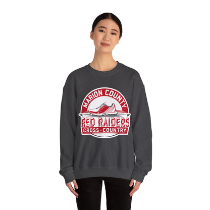 Adult Crewneck Sweatshirt \ Marion County Red Raiders Cross-Country \ MCCC1