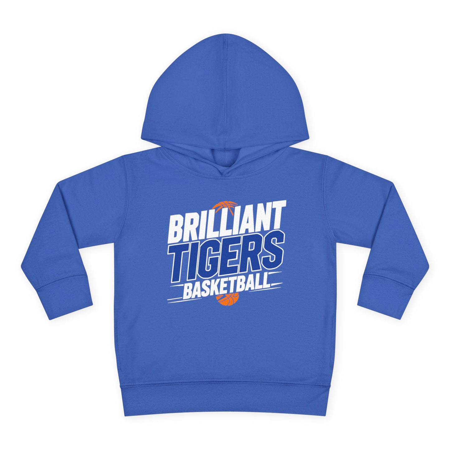 Toddler Hoodie Sweatshirt \ Brilliant Tigers Basketball \ BTBK1