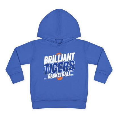 Toddler Hoodie Sweatshirt \ Brilliant Tigers Basketball \ BTBK1