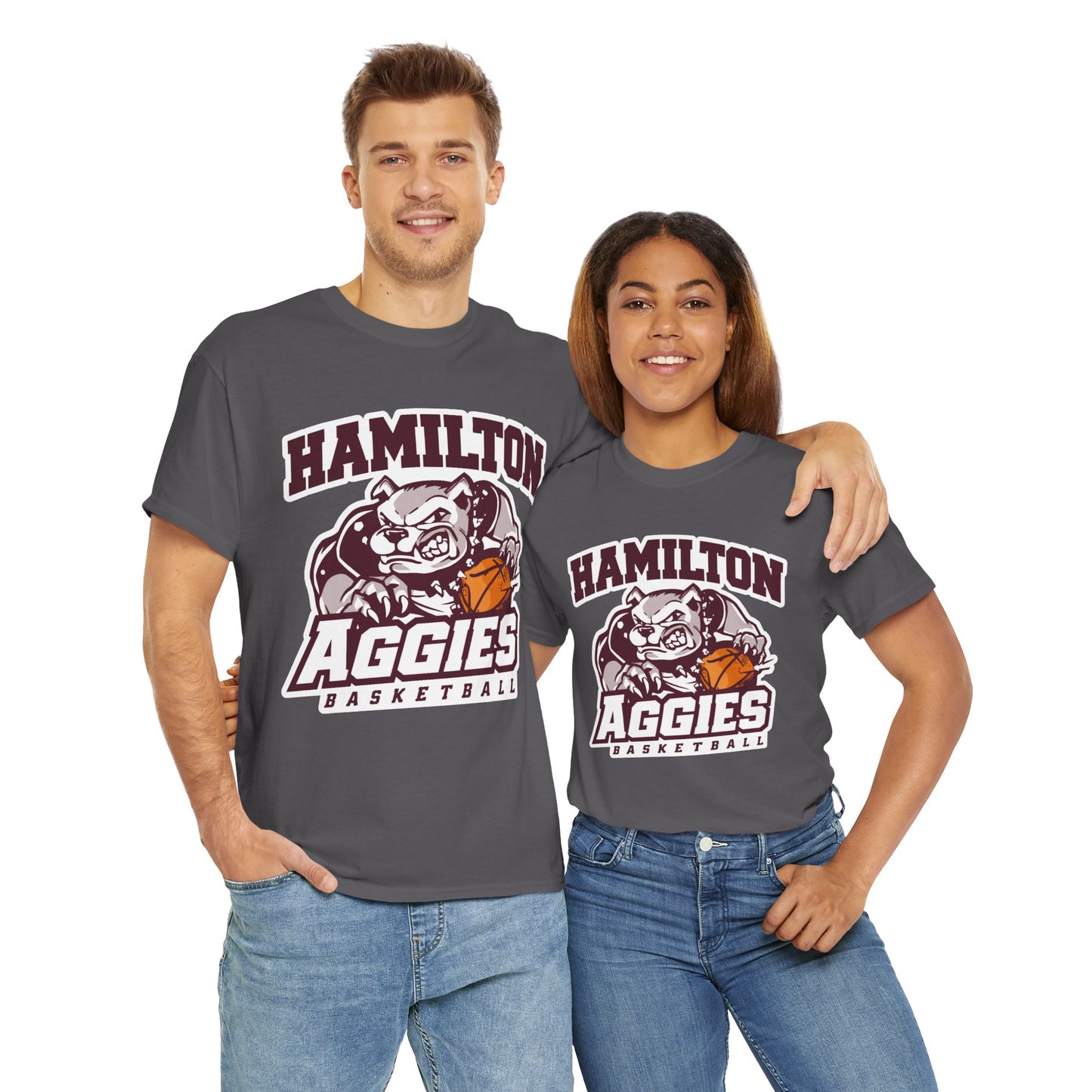 Adult Tee \ Hamilton Aggies Basketball \ HABB1