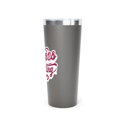 22oz Copper Insulated Tumbler \ Hamilton Aggies Wrestling \ HAWG2