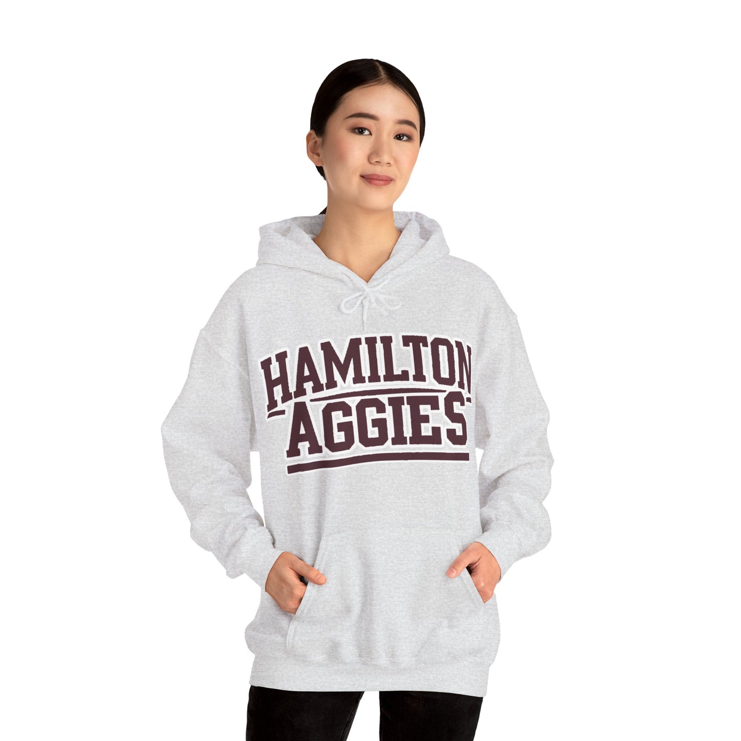 Adult Hoodie Sweatshirt \ Hamilton Aggies \ HA2