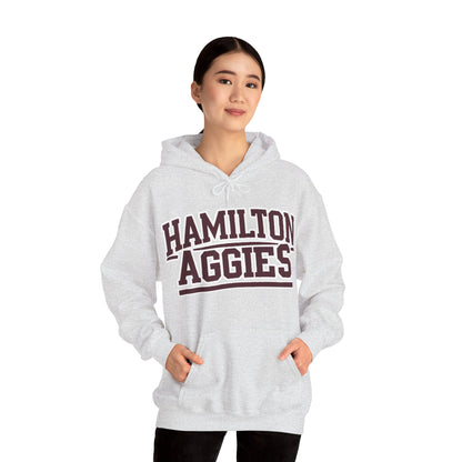 Adult Hoodie Sweatshirt \ Hamilton Aggies \ HA2