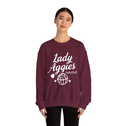 Adult Crewneck Sweatshirt \ Hamilton Aggies Basketball \ HABBG2