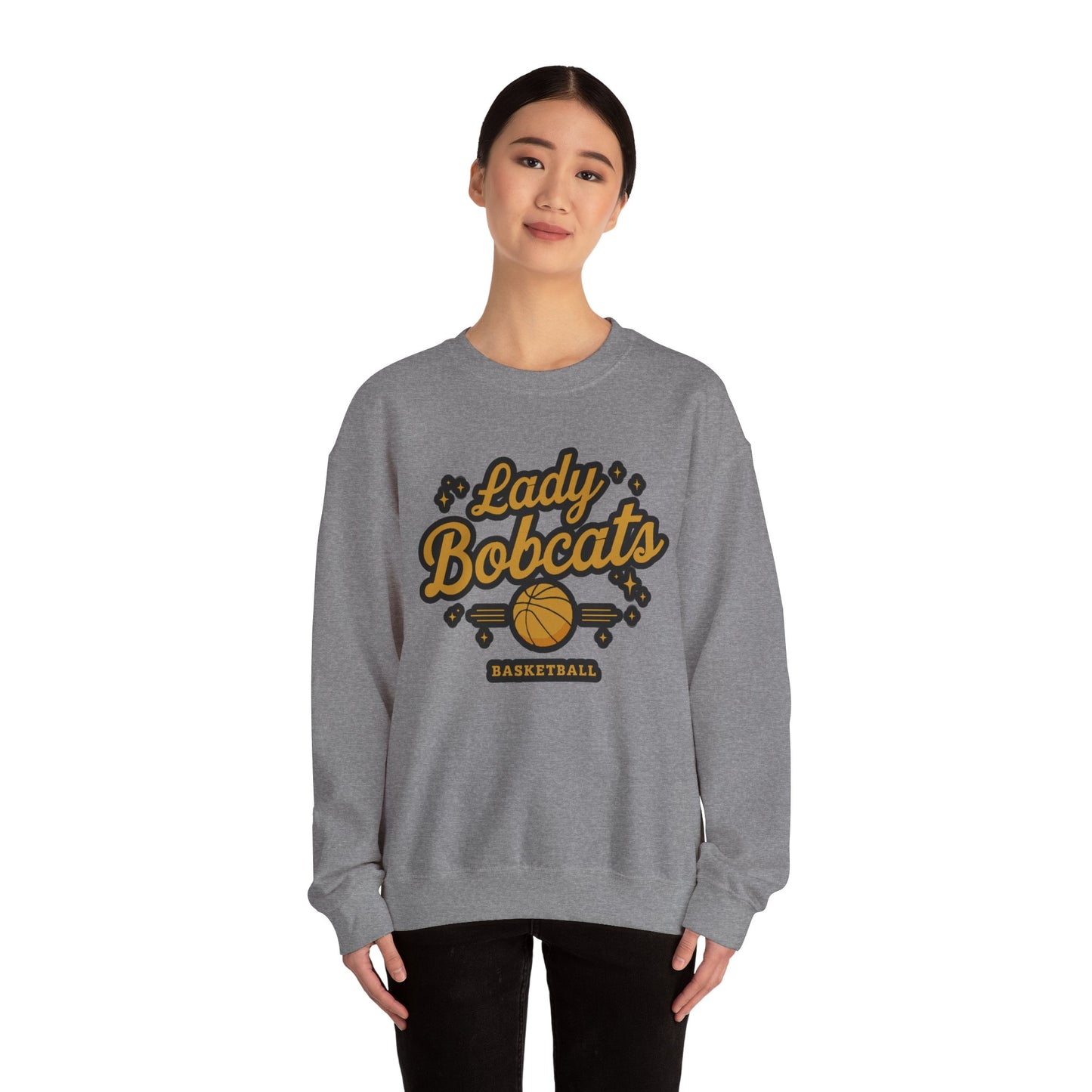 Adult Crewneck Sweatshirt \ Phil Campbell Bobcats Basketball \ PCBBKG2