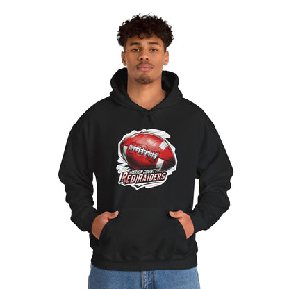 Adult Hoodie Sweatshirt \ Marion County Red Raiders Football \ MCF1