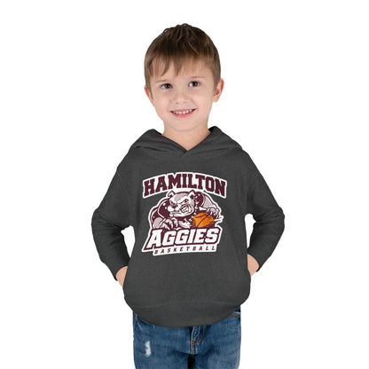 Toddler Hoodie Sweatshirt \ Hamilton Aggies Basketball \ HABB1