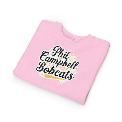 Toddler Crewneck Sweatshirt \ Phil Campbell Bobcats \ PCBG2