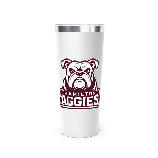 22oz Copper Insulated Tumbler \ Hamilton Aggies \ HA4