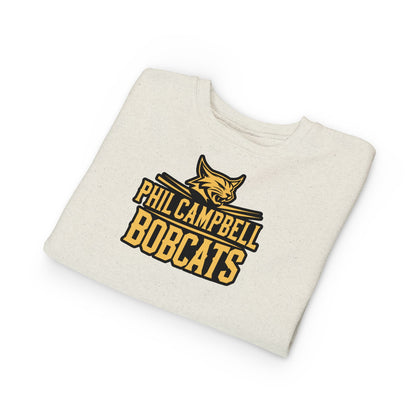 Toddler Crewneck Sweatshirt \ Phil Campbell Bobcats \ PCB2