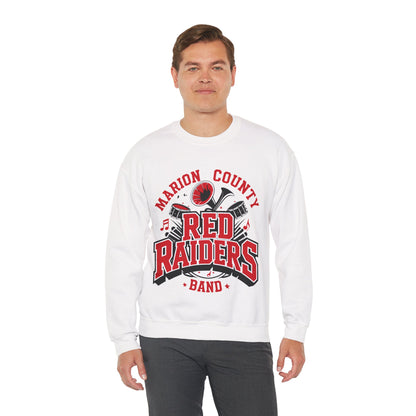 Adult Crewneck Sweatshirt \ Marion County Red Raiders Band \ MCB2