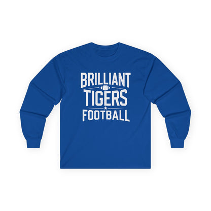 Adult Long Sleeve Tee \ Brilliant Tigers Football \ BTF1