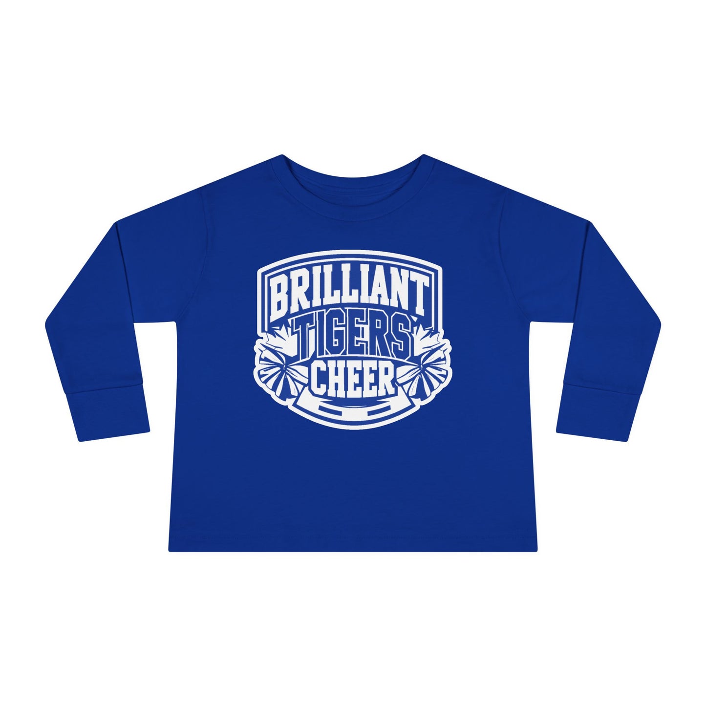 Toddler Long Sleeve Tee \ Brilliant Tigers Cheer \ BTC1