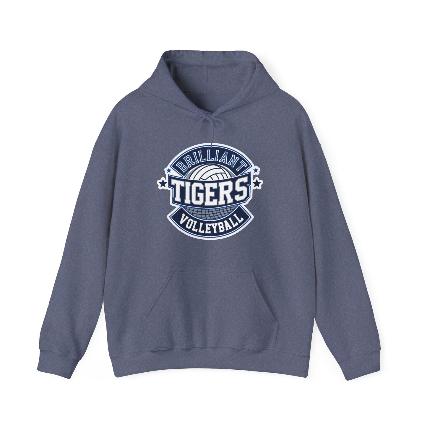 Adult Hoodie Sweatshirt \ Brilliant Tigers Volleyball \ BTV1