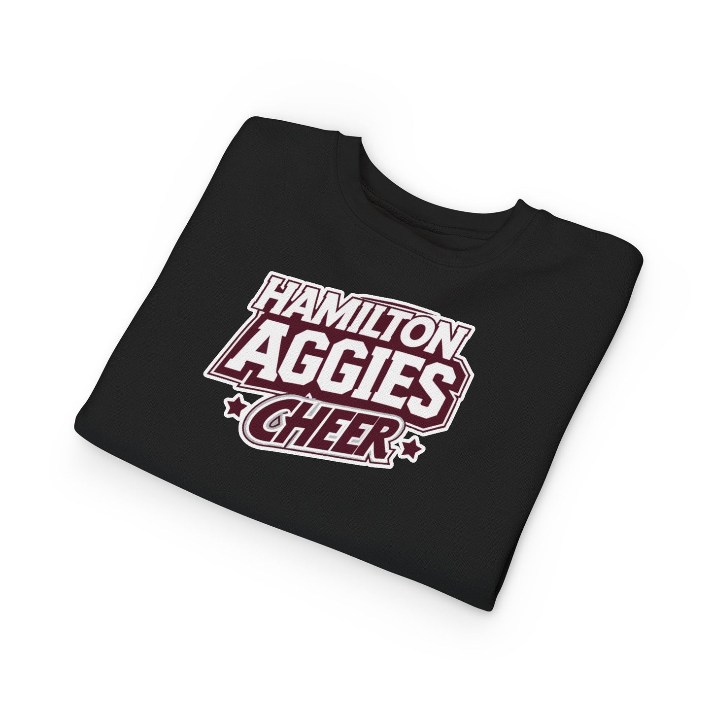 Toddler Crewneck Sweatshirt \ Hamilton Aggies Cheer \ HAC1