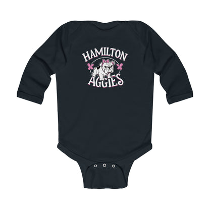 Long Sleeve Baby Bodysuit \ Hamilton Aggies \ HAG4